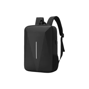 Dusen Kangaroo Water Repellent Fabric Backpack Large Size Unisex Black, Gray