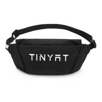 TINYAT Polyester Pu Shoulder Bag Small Size Unisex Black/Red/Light Blue