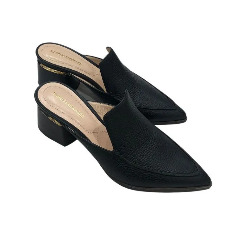 NICHOLAS KIRKWOOD Closed Toe Slippers With Chunky Heel Women's Black-2