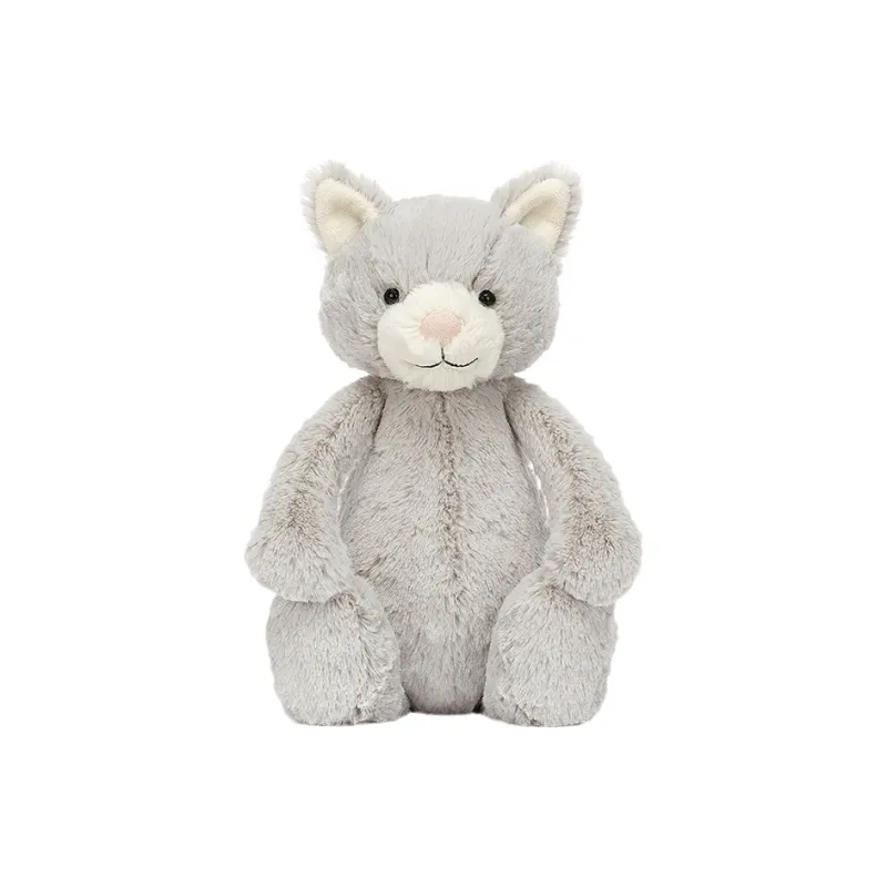 JELLYCAT Bashful Grey Kitty Plush Toy-1