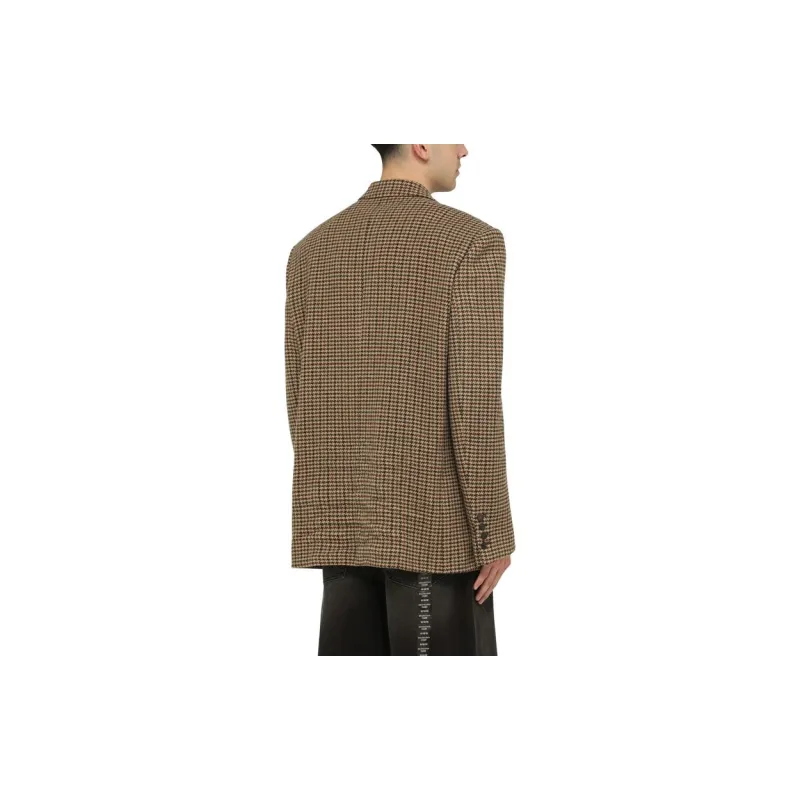 Balenciaga Houndstooth Button Up Jacket-1