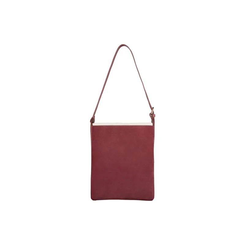 A.P.C Cow Leather Crossbody Bag Shoulder Bag Women's Burgundy-2