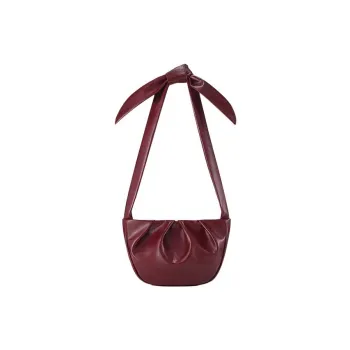 FIND KAPOOR Artificial Leather Portable Crossbody Bag, Shoulder Bag Women's Dark Red
