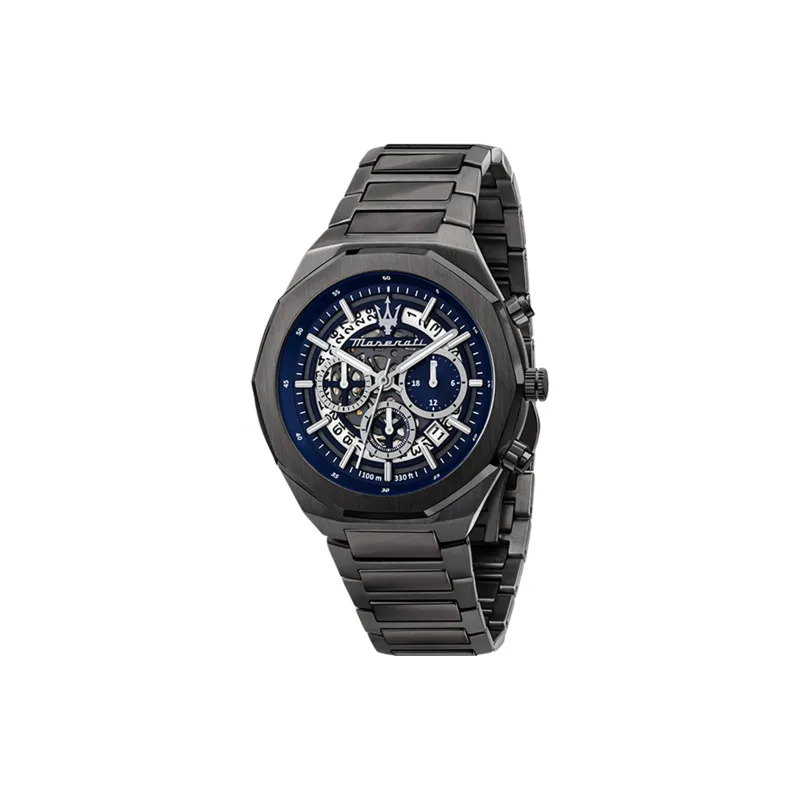 Maserati Wrist Watch Mechanical Movement Stainless Steel Strap Black Dial Men's Watches R8823142002-4