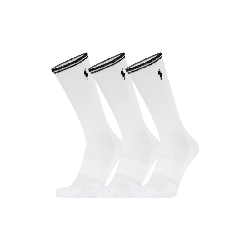 Polo Ralph Lauren Knee-High Socks Men's 3 Pack White-0