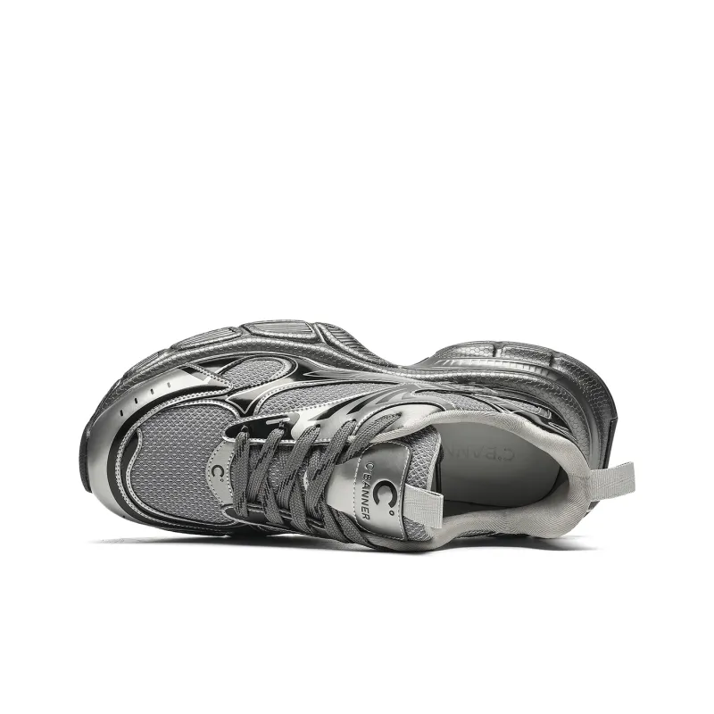 C°BANNER Low Top Chunky Sneakers Men's Gunmetal-4