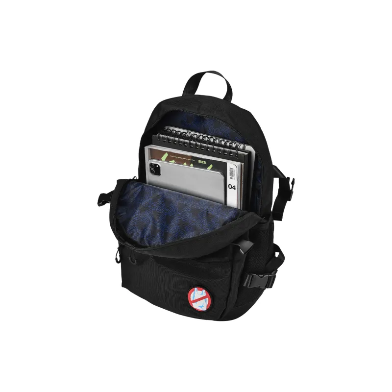 FINITE LOOP Recycled Polyester Backpack Laptop Backpack Regular Unisex Black-4