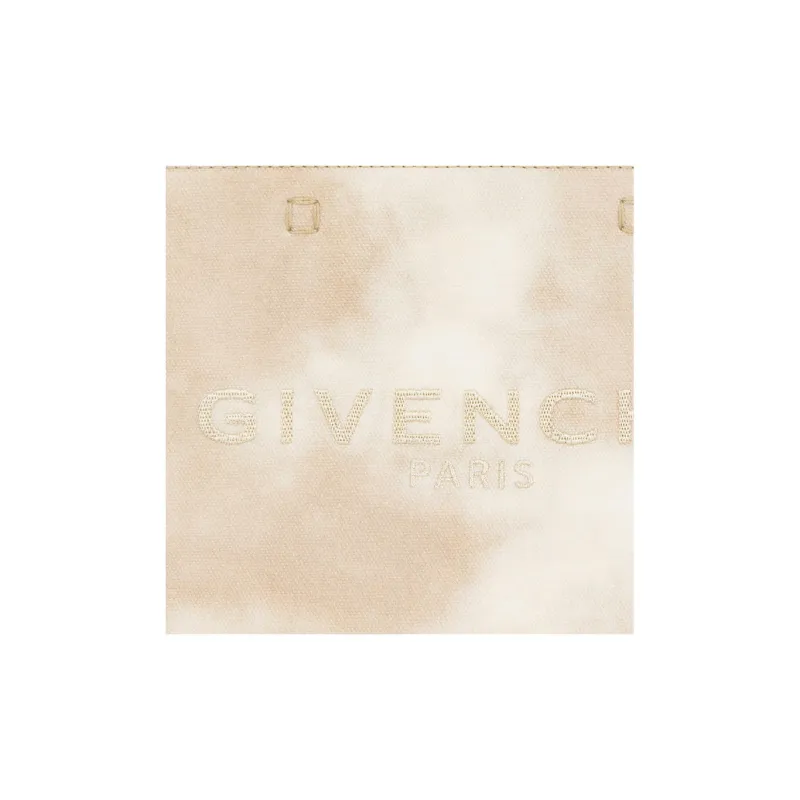 GIVENCHY G-Tote Cotton With Calfskin Tote Bag Shopping Bag Shoulder Bag Crossbody Bag Handbag Mini Women's Dusty Gold-4