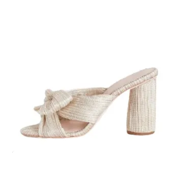 Loeffler Randall Slide Slippers Women's Gold/Silver