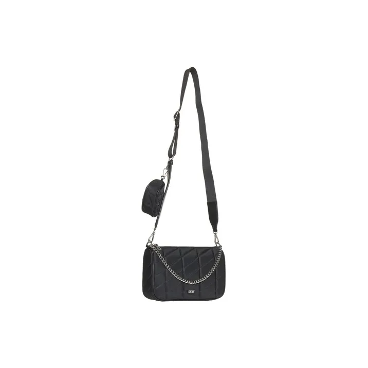 DKNY Nylon Shoulder Bag Crossbody Bag Women's Black-3