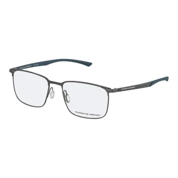 PORSCHE DESIGN Stainless Steel Carbon Fiber Square Eyeglass Frames Men's