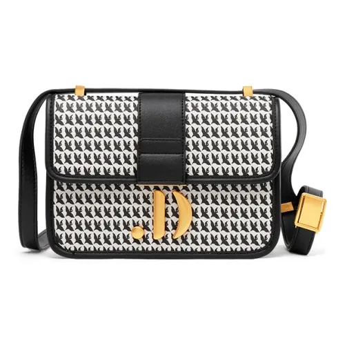 JANE DANCE Advanced Wear-Resistant PVC Shoulder Bag Crossbody Bag Handbag Regular Women's Black/Apricot