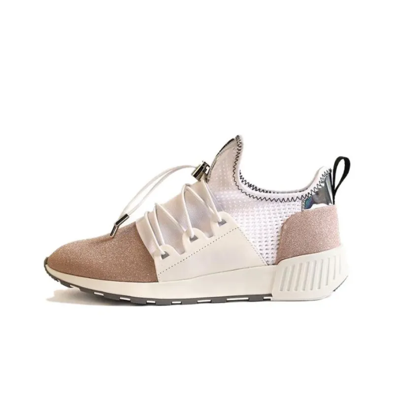 SERGIO ROSSI Lightweight Low-Top Casual Shoes Women's Beige Brown-0