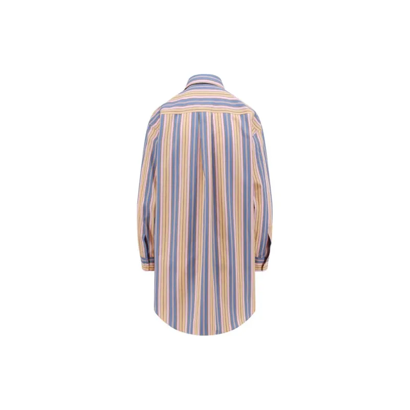 ETRO Logo Embroidered Striped Shirt-1