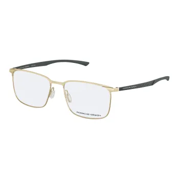 PORSCHE DESIGN Stainless Steel Carbon Fiber Square Eyeglass Frames Men's