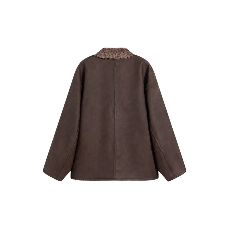 Ouyang Jackets Coats Women's Pine Tea Coffee-1
