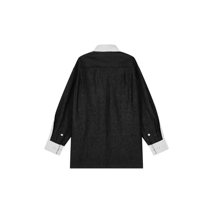 CROQUIS Shirts Men 991 Denim Navy Blue-1