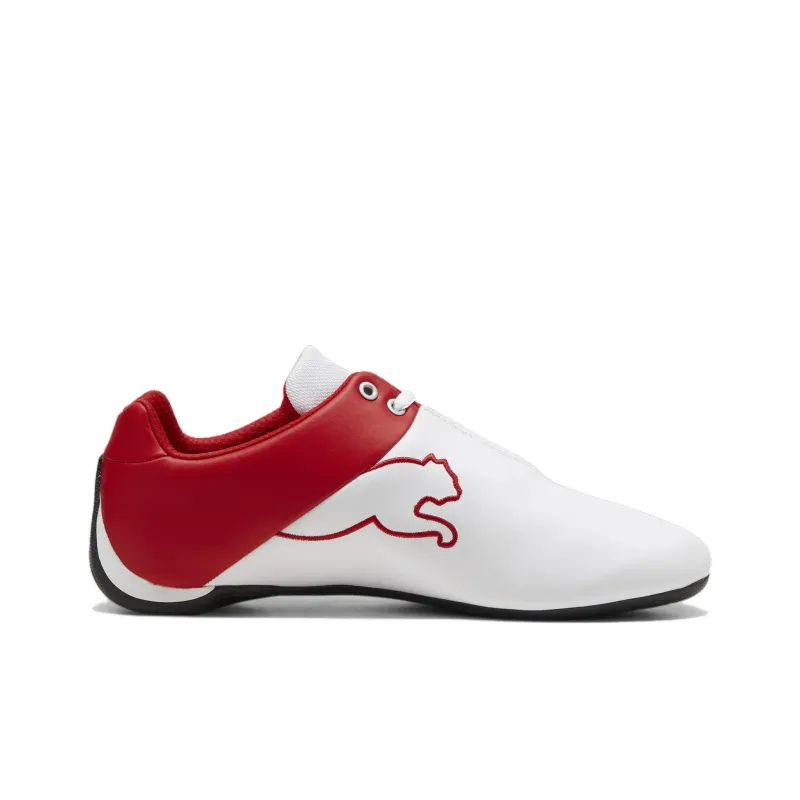 PUMA Scuderia Ferrari Future Cat OG Slip Resistant Low Top Casual Shoes Unisex White Red-1