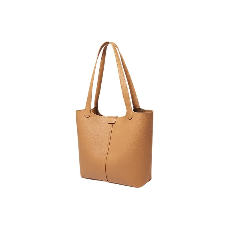Marino Orlandi Cow Leather, Textile Shoulder Bag Women's Yellow/Black/Khaki-6