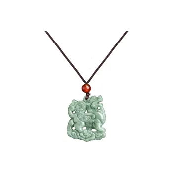 HUISHI Bean Type Jadeite Necklaces Unisex