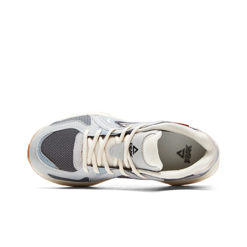 PEAK Casual Shoes Women's Low Top Light Gray Medium Gray-3