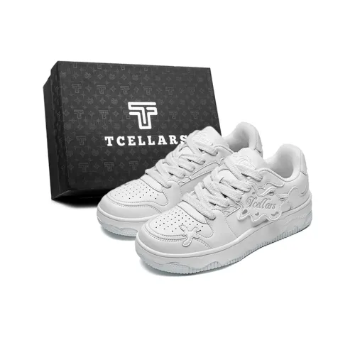 TCELLARS Skateboard Shoes Unisex Low-Top White