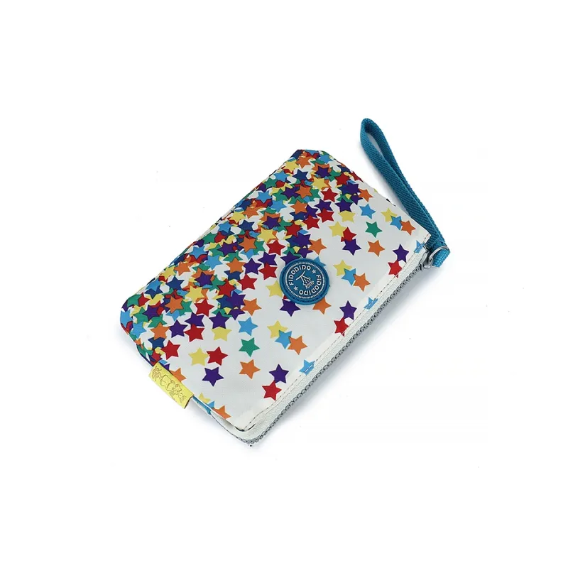 FIDO DIDO Oxford Small Square Clutch Bag Mini Women's White-5