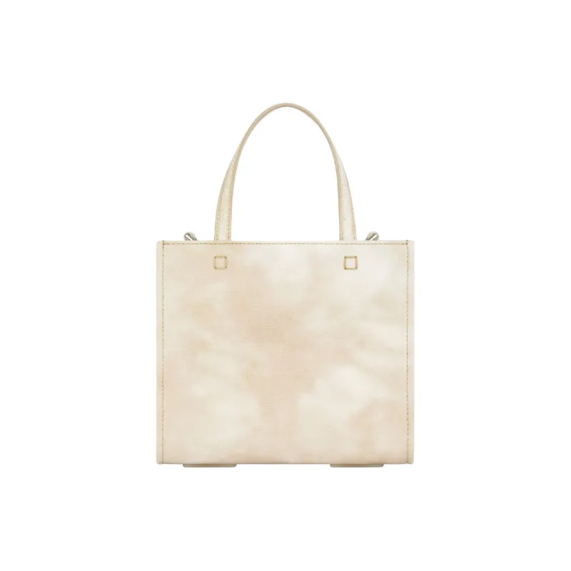 GIVENCHY G-Tote Cotton With Calfskin Tote Bag Shopping Bag Shoulder Bag Crossbody Bag Handbag Mini Women's Dusty Gold-2