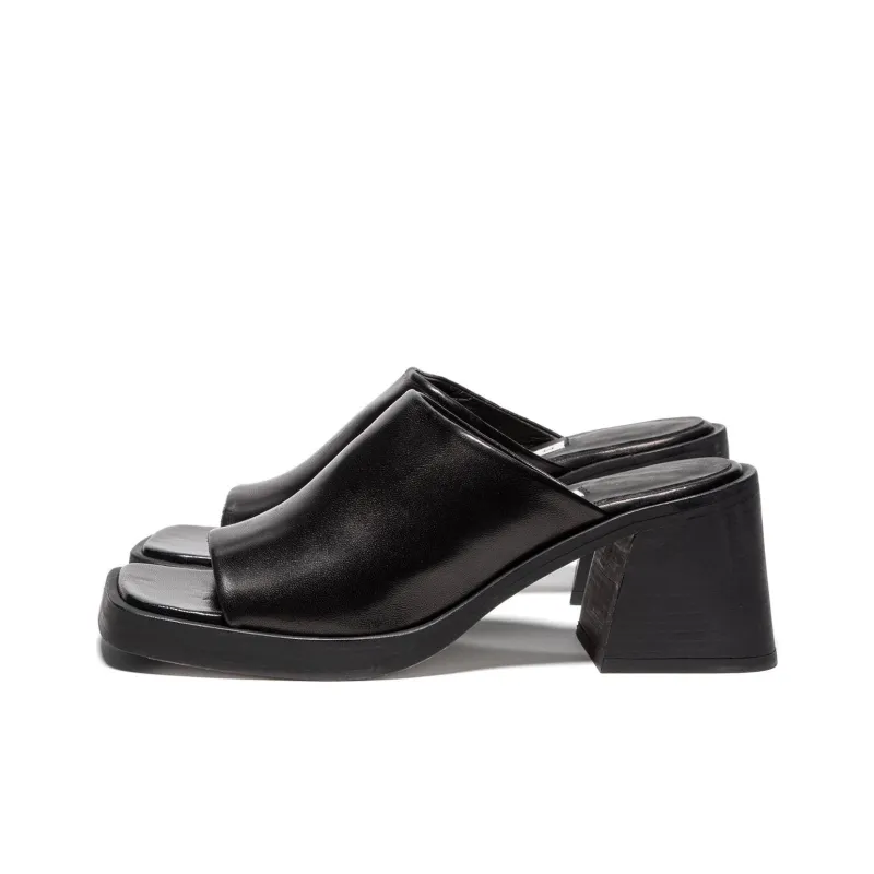 MIISTA Abrasion-Resistant Slide Slippers Women's Black-0