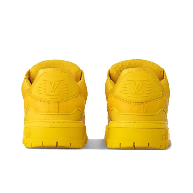 LOUIS VUITTON Trainer Maxi Little Jigglypuff Slip Resistant Low Top Skateboard Shoes Unisex Yellow-3