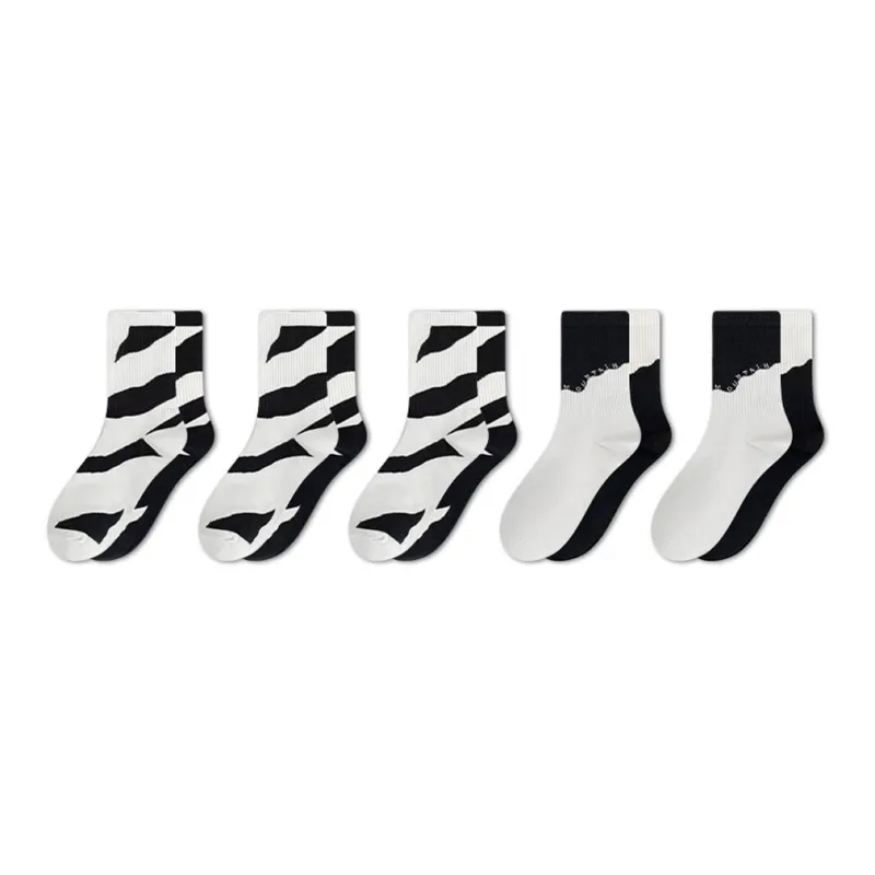 LUOLIAN Mid Calf Socks Women's 5 Pack-6