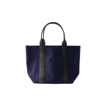 Vanessa Bruno Cotton And Polyurethane Tote Bag Shopping Bag Handbag Women's Blue