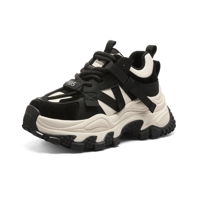 C°BANNER Height Increasing Warmth Low-Top Chunky Sneakers Women's-11