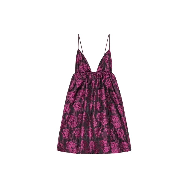 GANNI Jacquard Slip Dress-1