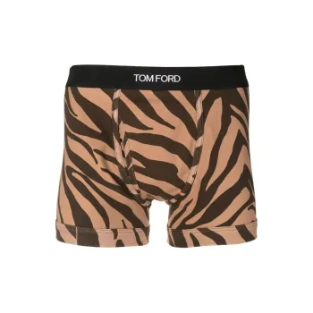 TOM FORD Zebra Printed Straight Hem Briefs