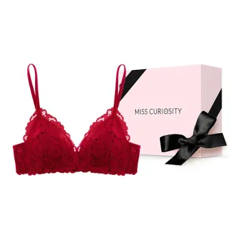 MISS CURIOSITY Bra Women's Gift Box Set Red