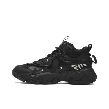 FILA FLUID 5 Cat Paw 5.0 Mid Anti Slip Wear Resistant Low Top Casual Shoes Men's Black