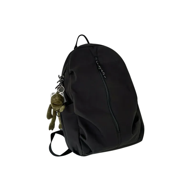 TANGCOOL Nylon Backpack Medium Size Unisex Khaki Gray Beige Black-14