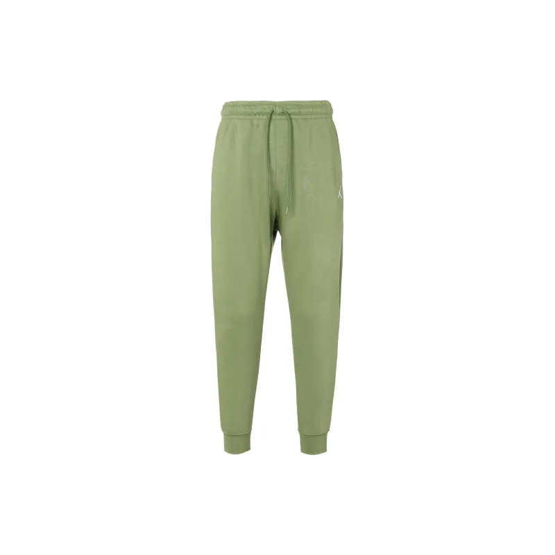 Jordan Knitted Sweatpants Men Light Olive Yellow-1