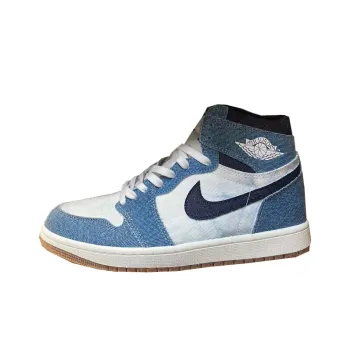 Jordan Air Jordan 1 Retro High OG Cushioned Slip-Resistant High-Top Vintage Basketball Shoes Men's Blue