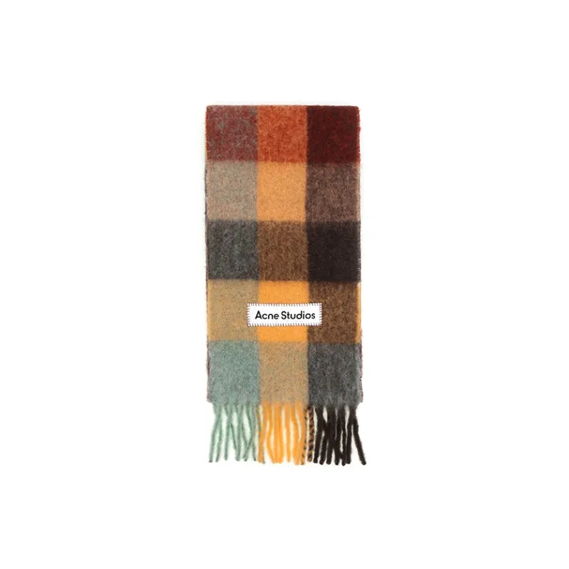 Acne Studios Checked Mohair blend Scarf-3