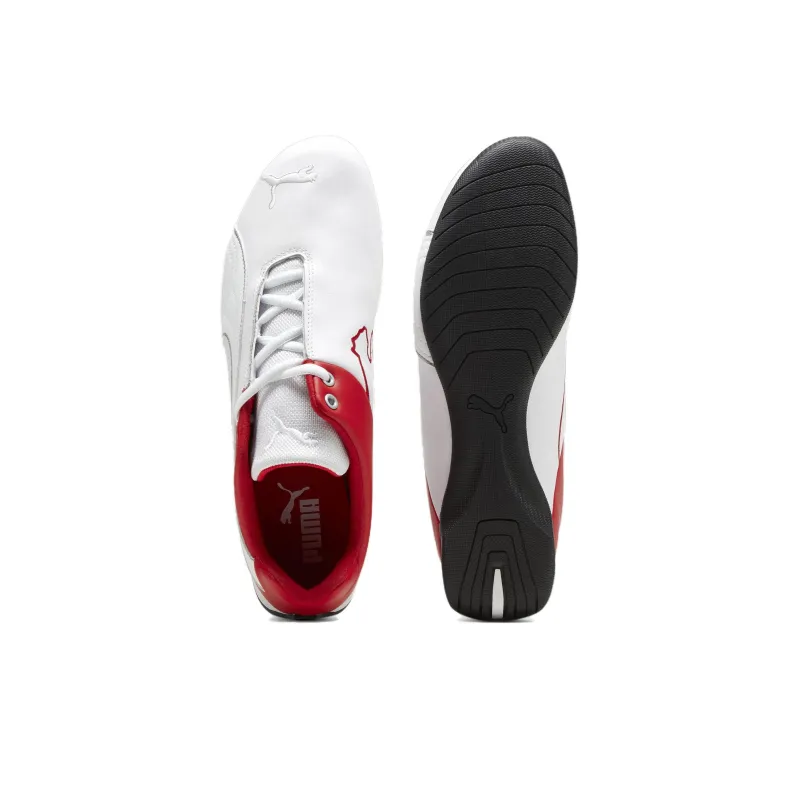 PUMA Scuderia Ferrari Future Cat OG Slip Resistant Low Top Casual Shoes Unisex White Red-3