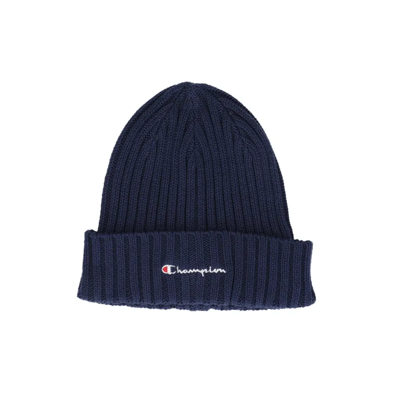 Champion Cotton Beanies Men's Dark Blue-0