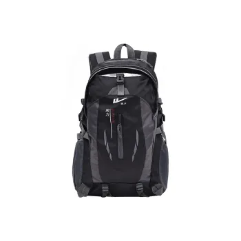 Warrior Nylon Fabric Travel Bag Large Size Unisex Black