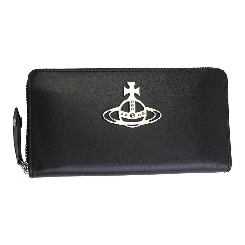 Vivienne Westwood Leather Wallet Women's Black-0