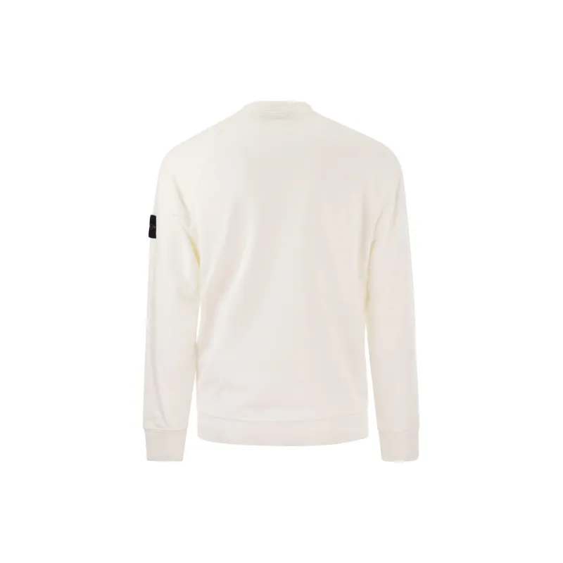 STONE ISLAND Logo Patch Crewneck Sweatshirt-1