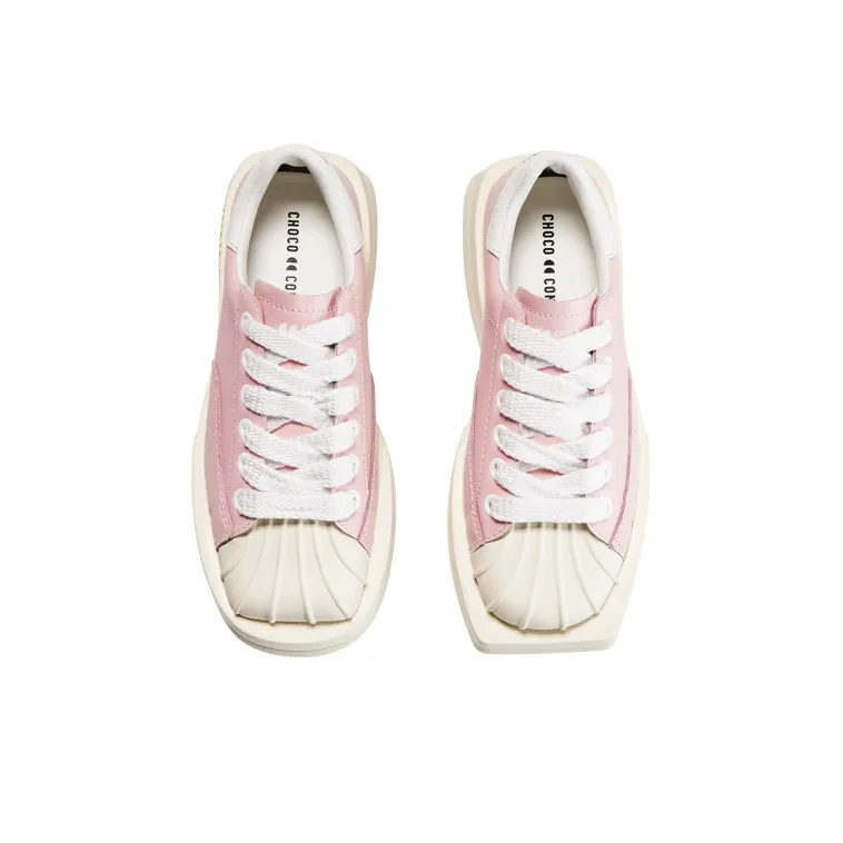CHOCO CONCERT Low Top Skateboard Shoes Unisex Pink-4
