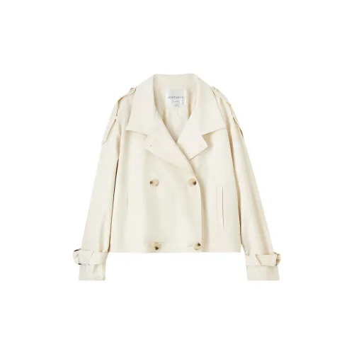 SENTUBILA Trench Coats Women's Apricot