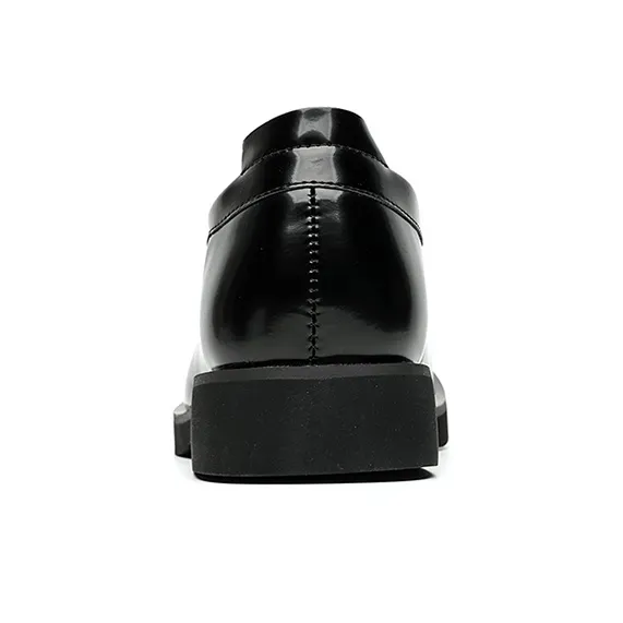 GZZ Dress Shoes Men Low Top Black-3