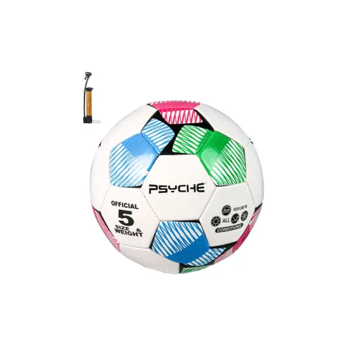 PSYCHE Size 5 Soccer PVC Machine Stitched Soccer Ball Unisex Green White